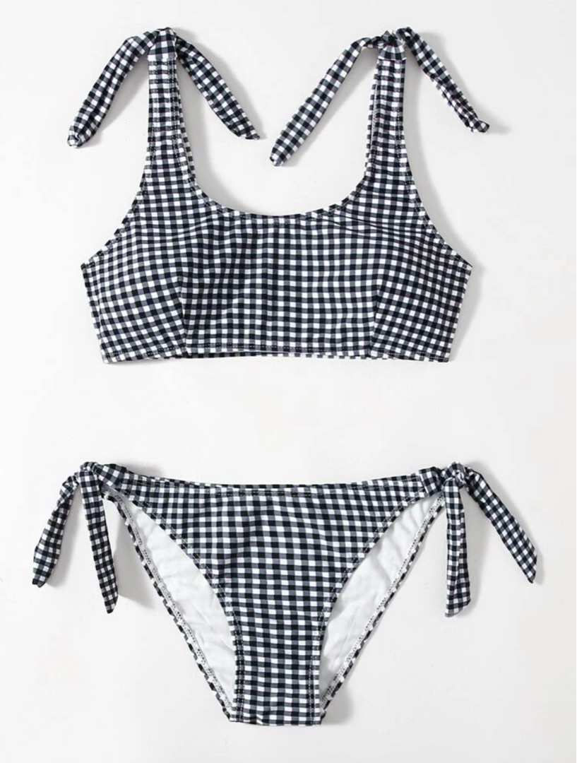 Self Tie Bikini Swimsuit Women S Fashion Swimwear Bikinis