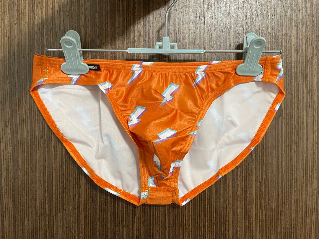 EGDE Thunder Super Low Rise Bikini Orange Men S Fashion Bottoms New Underwear On