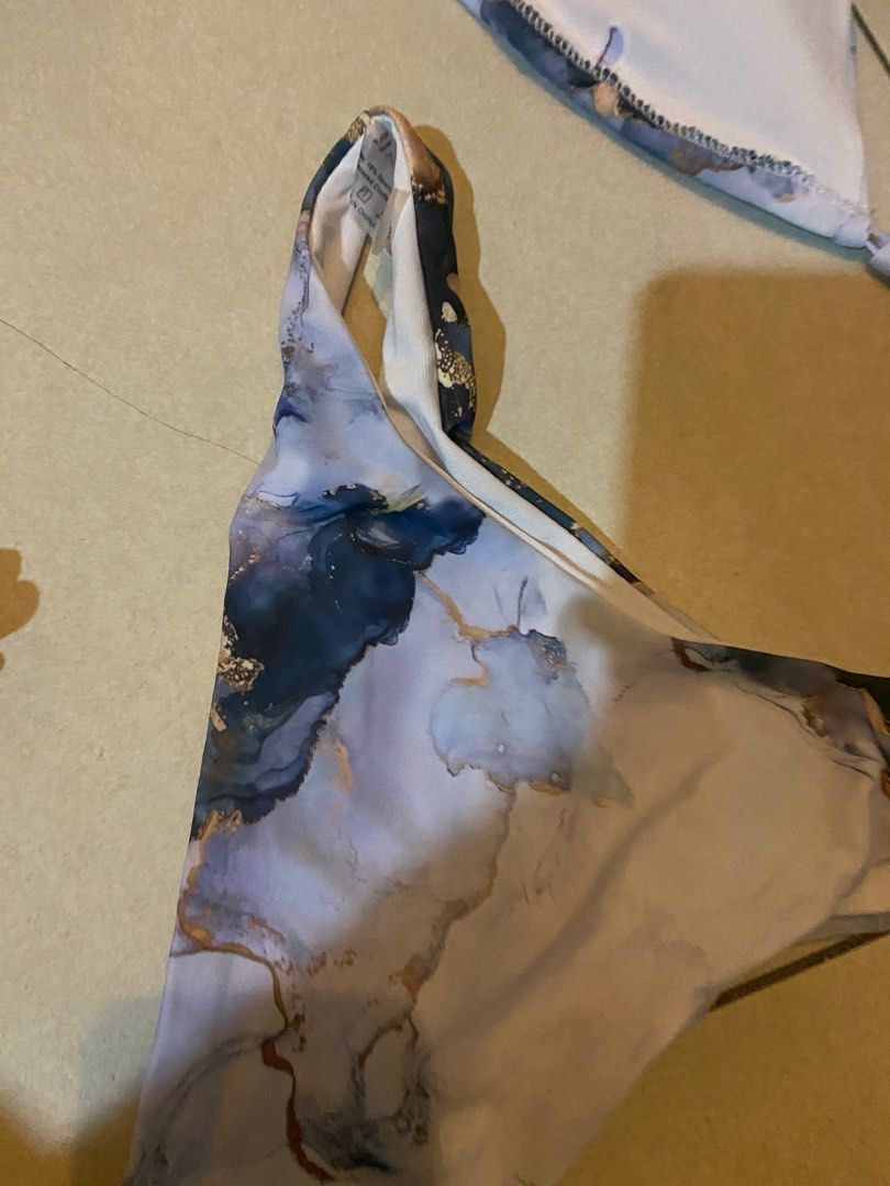 New Shein Marbled Two Piece Bikini On Carousell