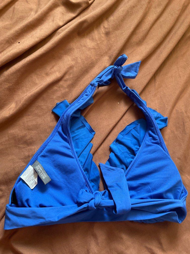Self Tie Royal Blue Bikini Top Women S Fashion Swimwear Bikinis
