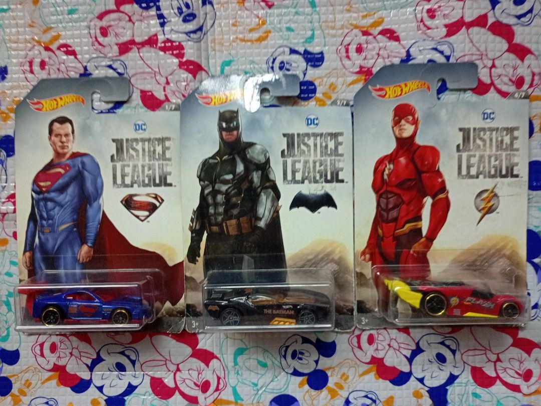 Hot Wheels DC Justice League 正義聯盟 車仔 超人 蝙蝠俠 閃電俠 興趣及遊戲 玩具 遊戲類 Carousell