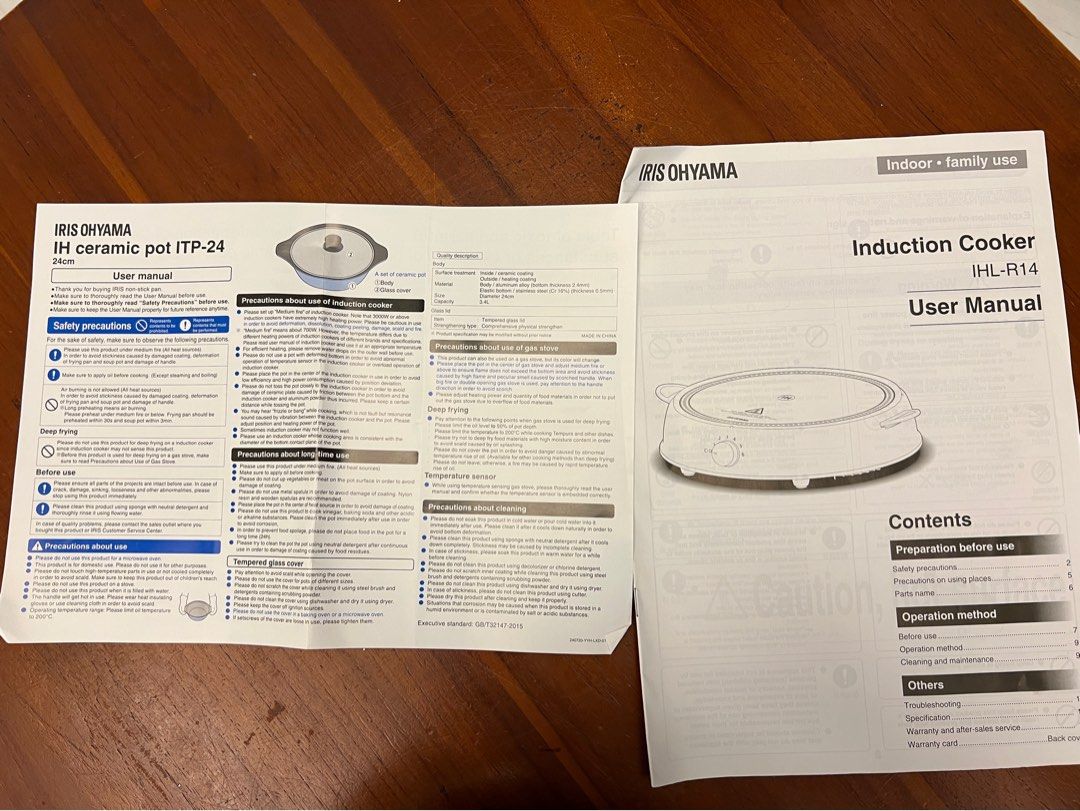 Iris Ohyama Induction Cooker And Ceramic Hot Pot Furniture Home Living Kitchenware