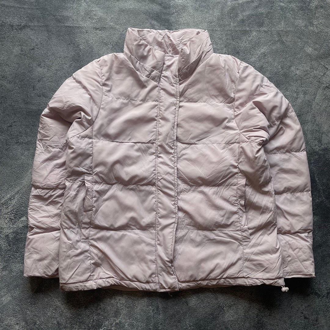 JAKET BULU ANGSA UNIQLO GU PUFFER JAKET BULANG UNIQLO NUDE PINK