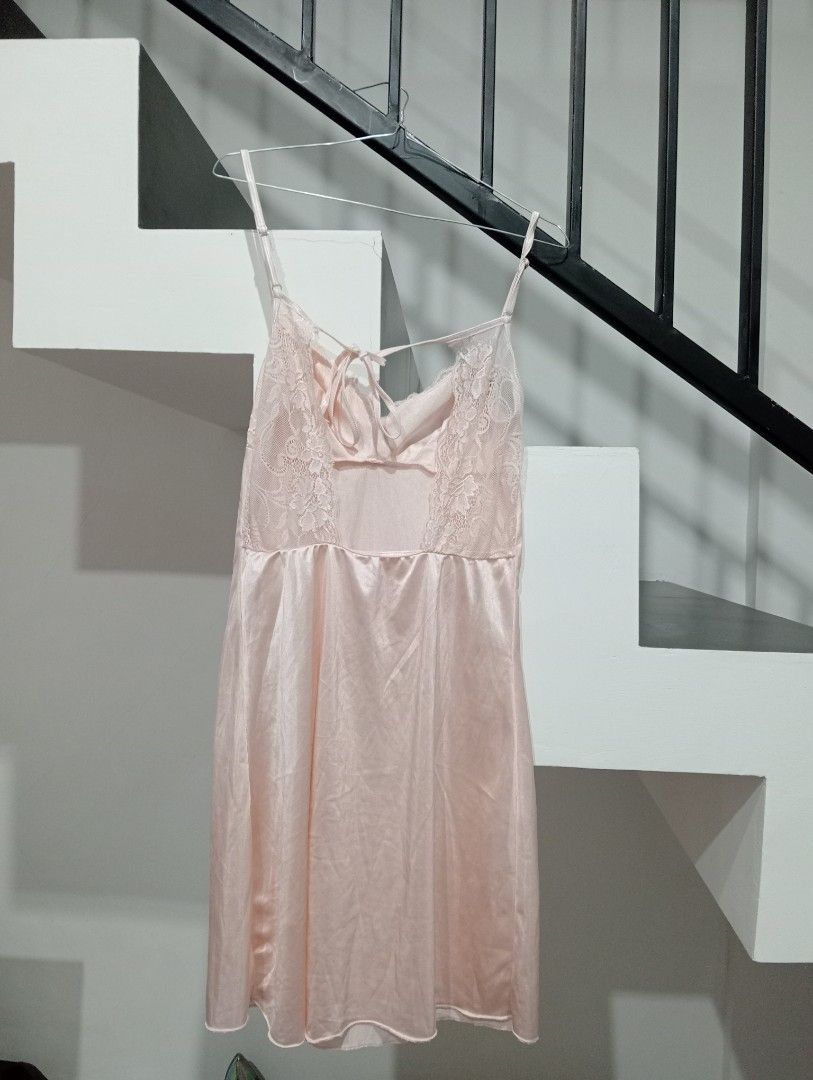 Satin Lingerie Baju Tidur Premium Bahan Satin Sexy Nightgown Adem Bj