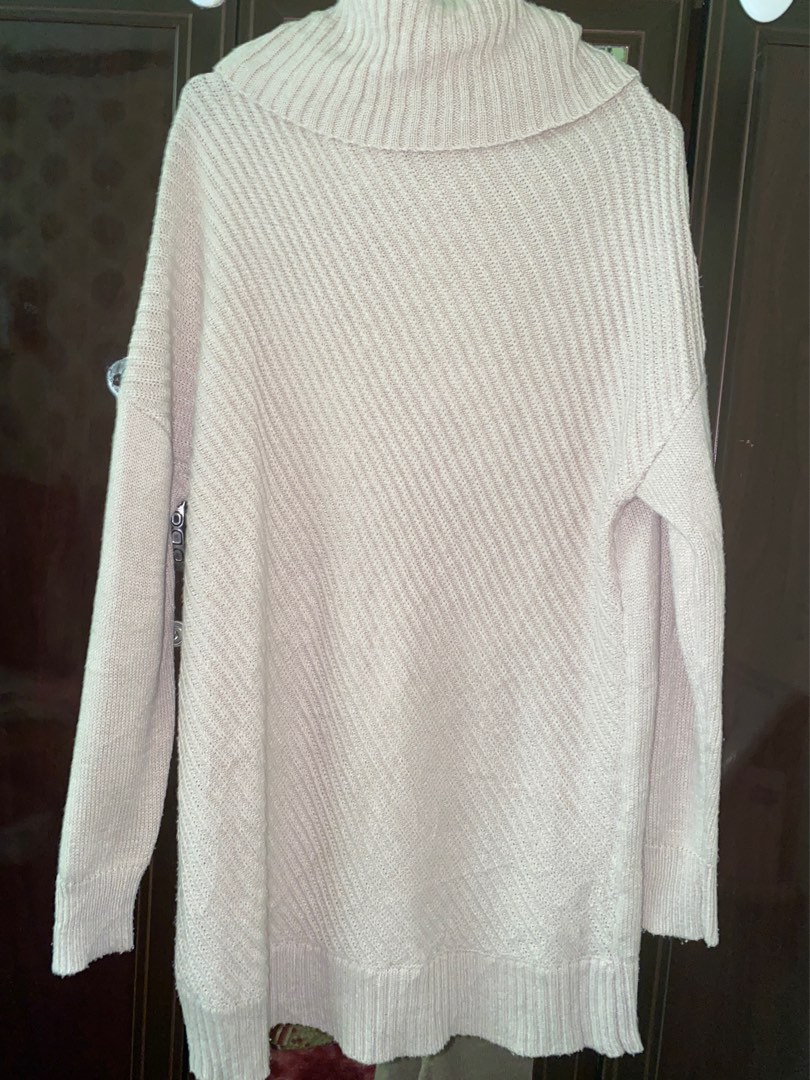 Nude Ribbed Knitwear Women S Fashion Tops Longsleeves On Carousell