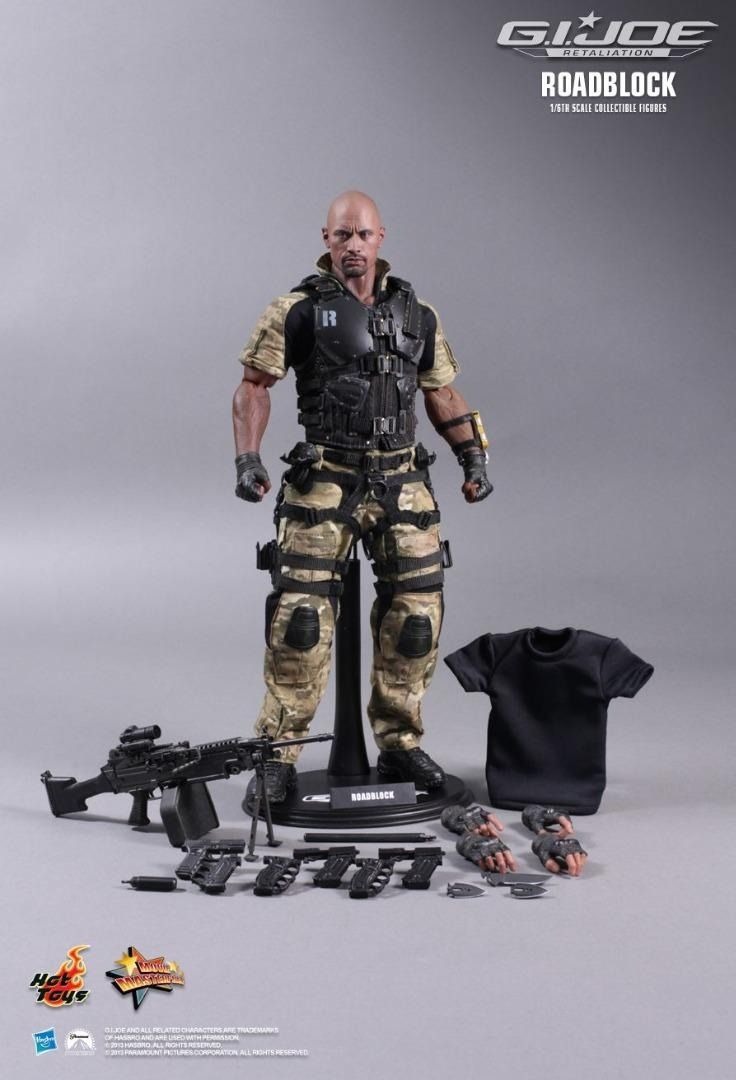 旺角店鋪全新現貨 hot toys Hottoys mms199 G I Joe Retaliation Roadblock mms 199 興趣及遊戲 玩具 遊戲類 Carousell