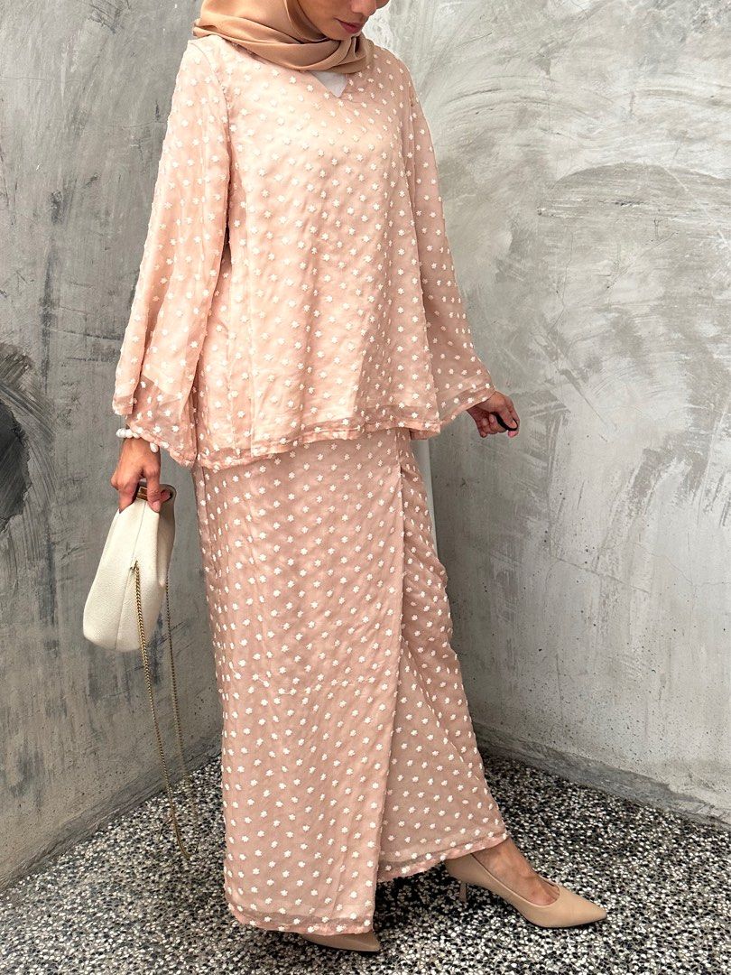 SAOI Kurung Kedah In Nude Women S Fashion Muslimah Fashion Baju