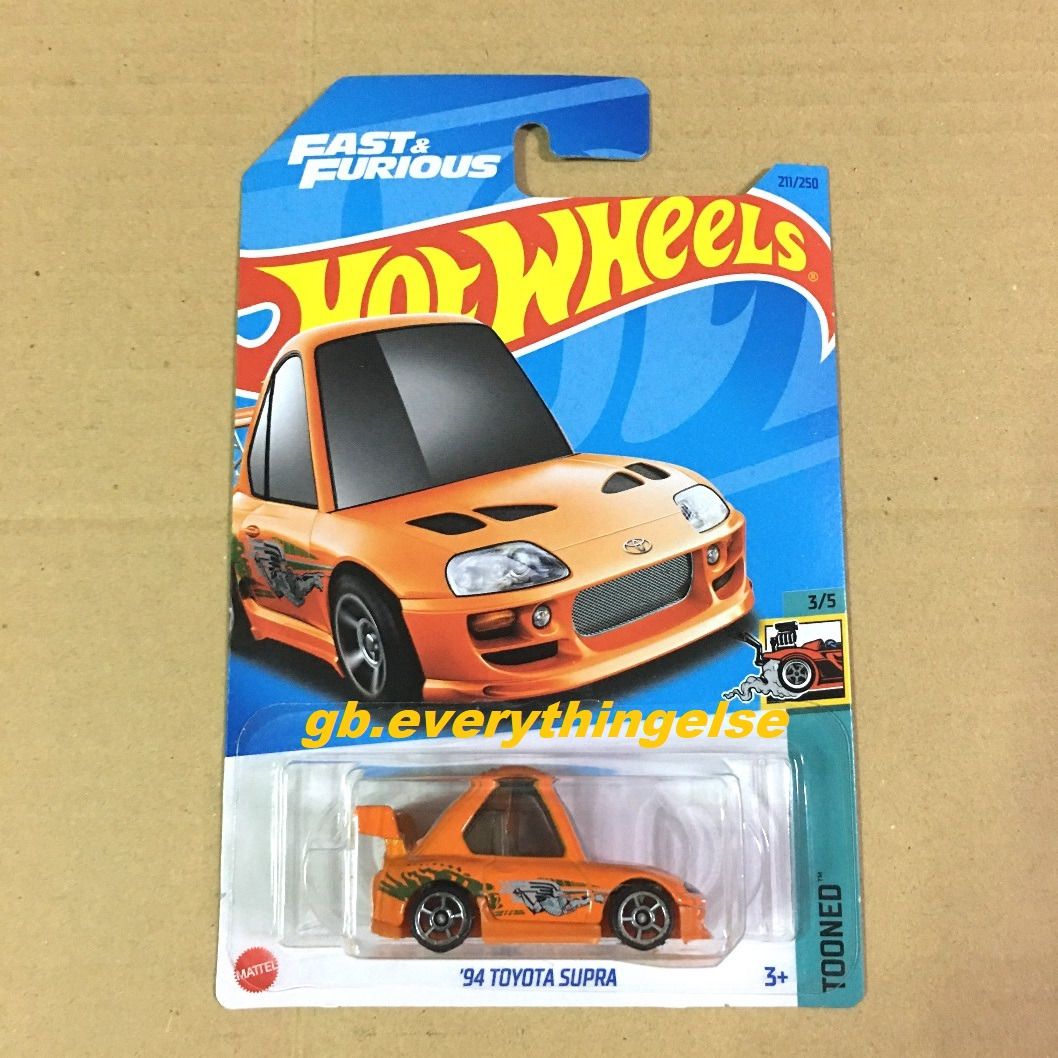 Hot Wheels Mainline Fast Furious Tooned 94 Toyota Supra Hobbies Toys Toys Games On