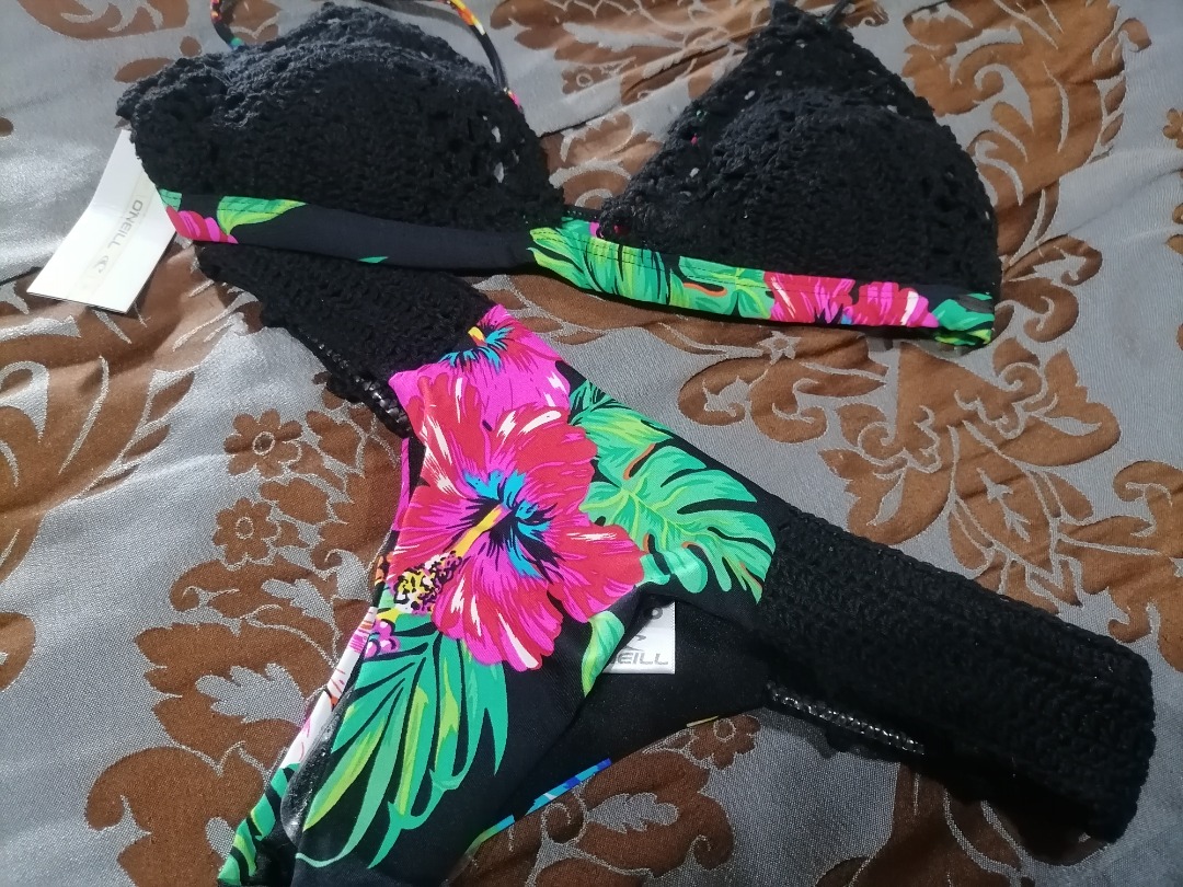 Original O Neil Crochette Lycra Bikini Women S Fashion Swimwear Bikinis Swimsuits On Carousell