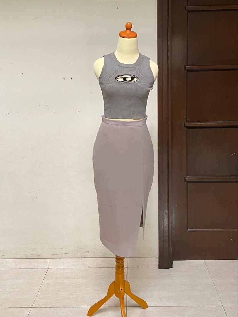 The Executives Nude Pencil Skirt Baju Kantor Office Rok Fesyen