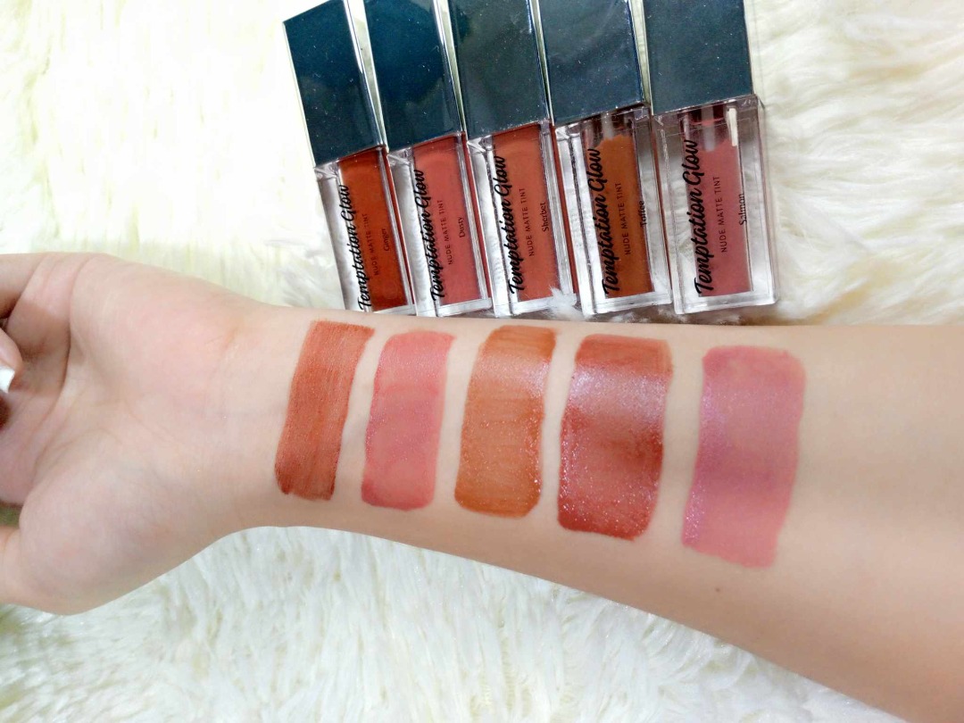 Temptation Glow NUDE MATTE TINT With Freebies Ml Labial Beauty Personal Care Face Makeup