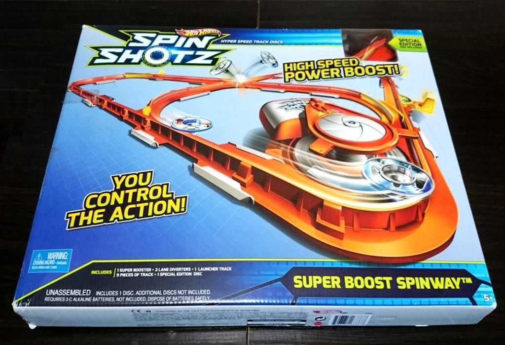 Hot Wheels 電動陀螺 風火輪 旋轉飛碟發射軌道賽道 Spin Shotz Rail Rip Race Playset 興趣及遊戲 玩具 遊戲類 Carousell