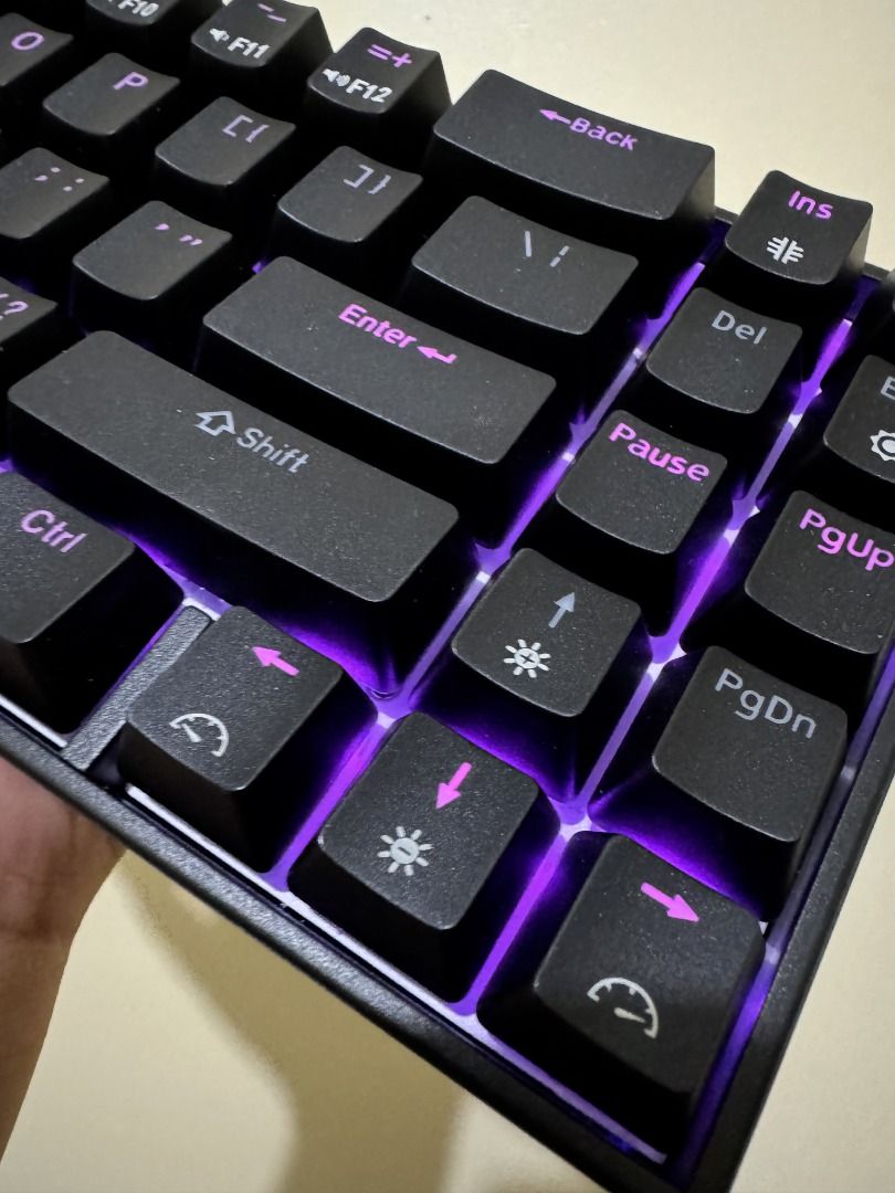 ROYAL KLUDGE RK Tri Mode RGB Keys Hot Swappable Mechanical Keyboard Black Brown Switch