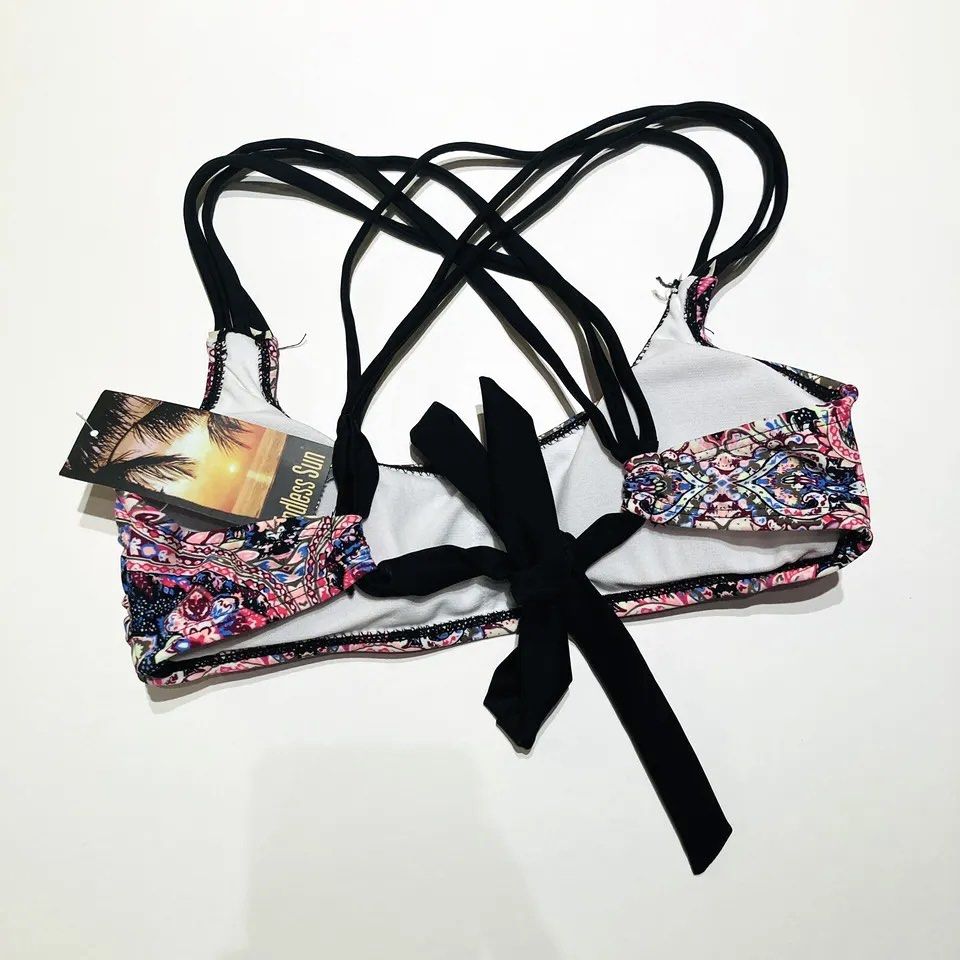 Paisley Bikini Top Women S Fashion Swimwear Bikinis Swimsuits On Carousell