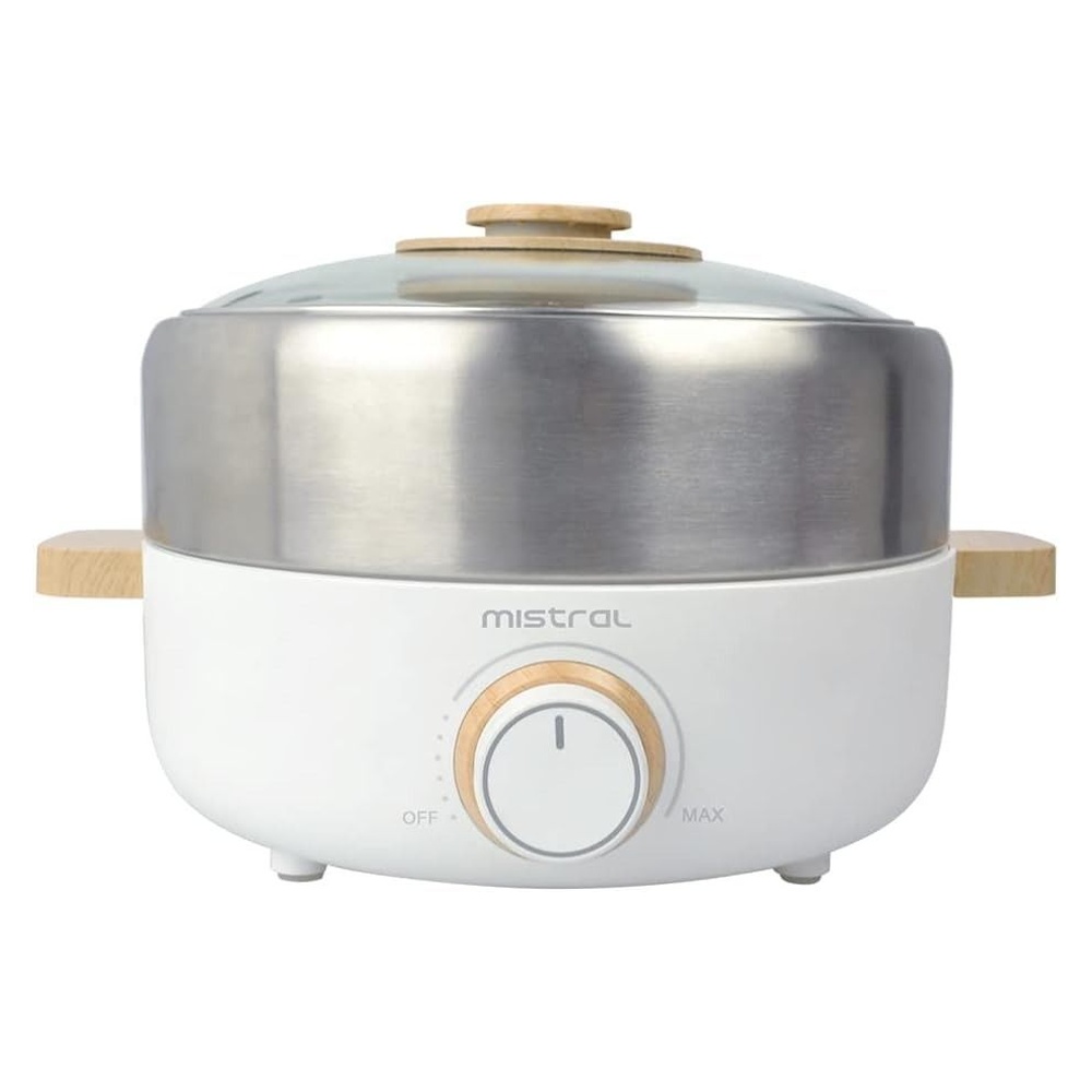 Mistral Multi Functional Electric Hot Pot With Grill MHP3 White TV Home Appliances Kitchen