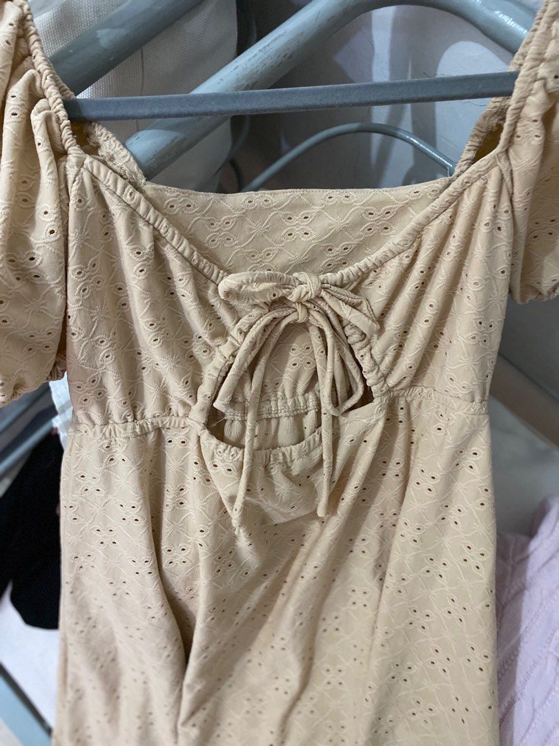 Summer Dress Nude Brown Women S Fashion Dresses Sets Dresses On Carousell