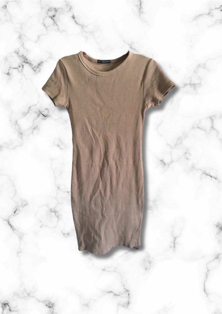 Nude Bodycon Dress Women S Fashion Dresses Sets Dresses On Carousell