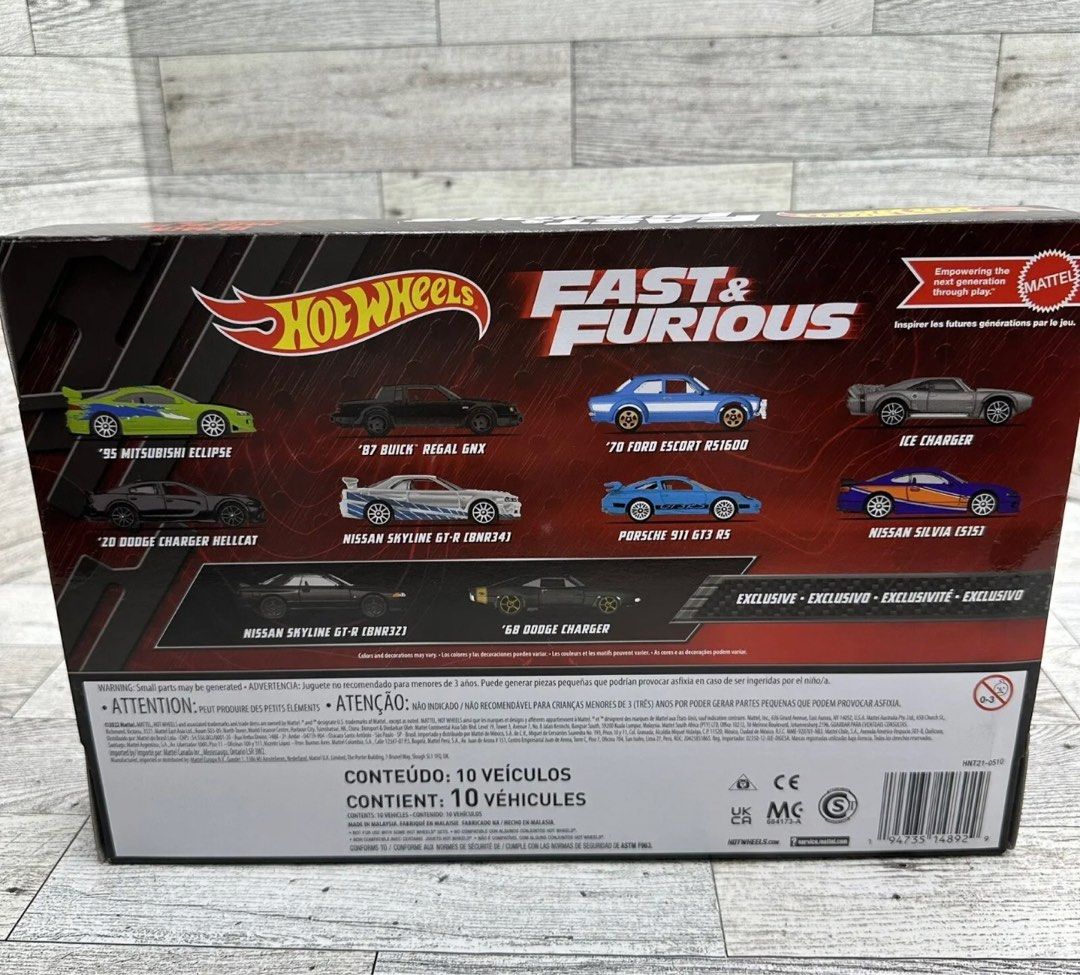 Hot Wheels Fast Furious Set Of New Exclusive Nissan Skyline Gt R