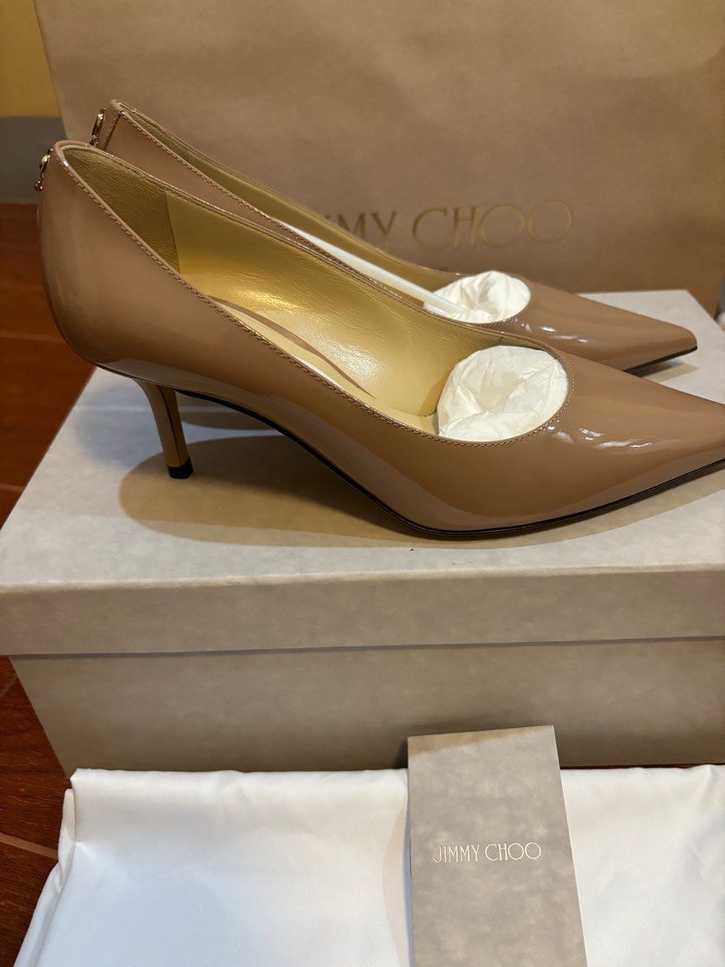 Jimmy Choo Nude Pumps Luxury Sneakers Footwear On Carousell