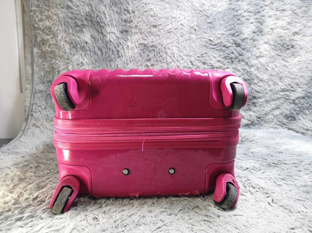 Siffler Hot Pink Hard Shell Spinner Wheeled Luggage Hobbies Toys Travel Luggage On Carousell