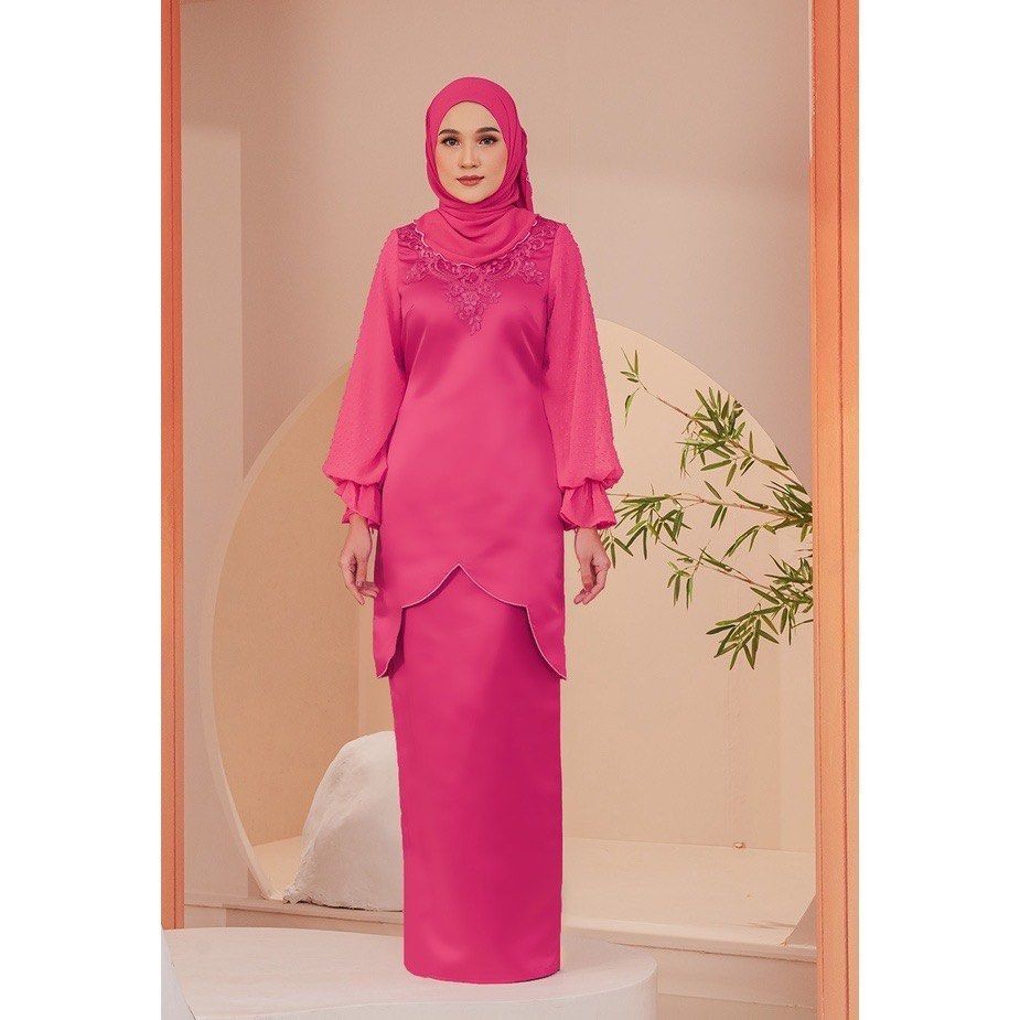 Azuredzua Women S Fashion Muslimah Fashion Baju Kurung Sets On