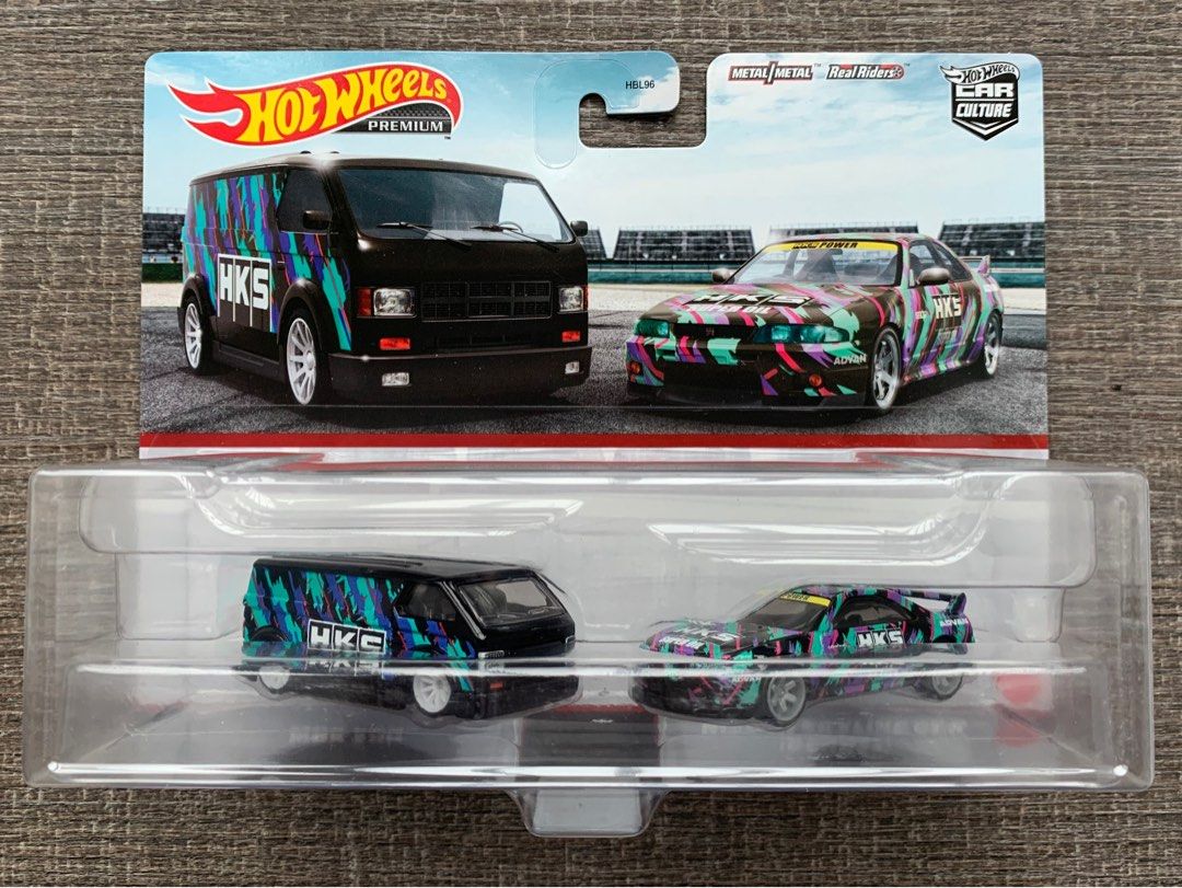 Hot Wheels Premium Car Culture Hks Pack Mbk Van Nissan Skyline Gt R