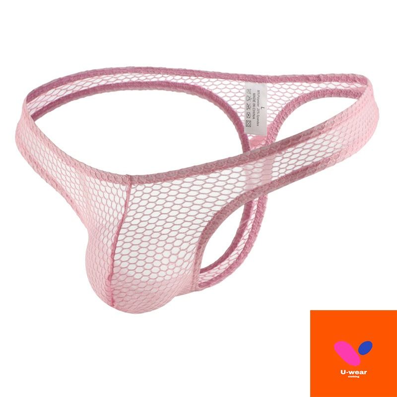 Honeycomb See Thru Design Men Thong Men Underwear Bikini Men G String Men S Fashion Bottoms