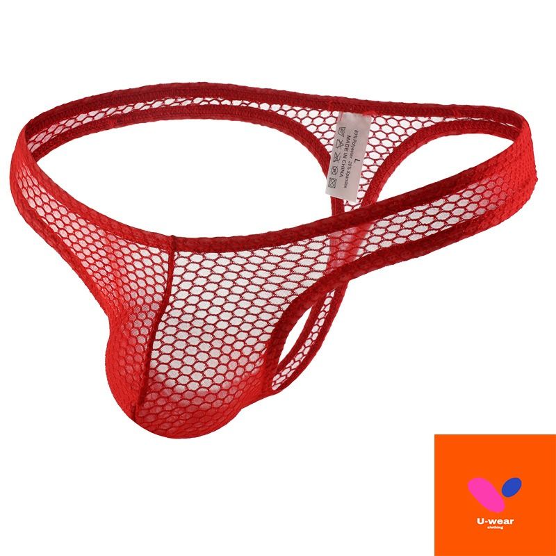 Honeycomb See Thru Design Men Thong Men Underwear Bikini Men G String Men S Fashion Bottoms