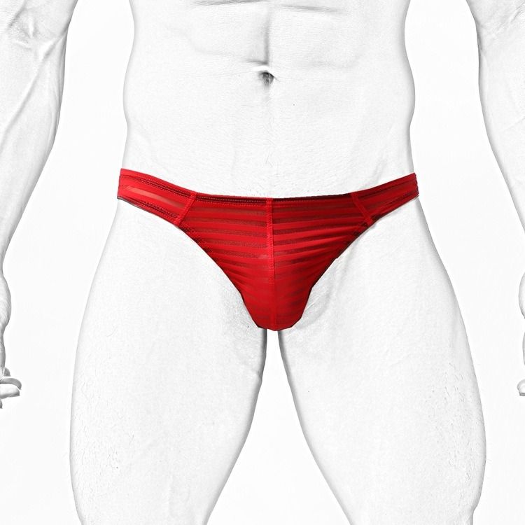 Semi See Thru Stripes Men Thong Men Underwear Bikini Men G String Men S Fashion Bottoms New