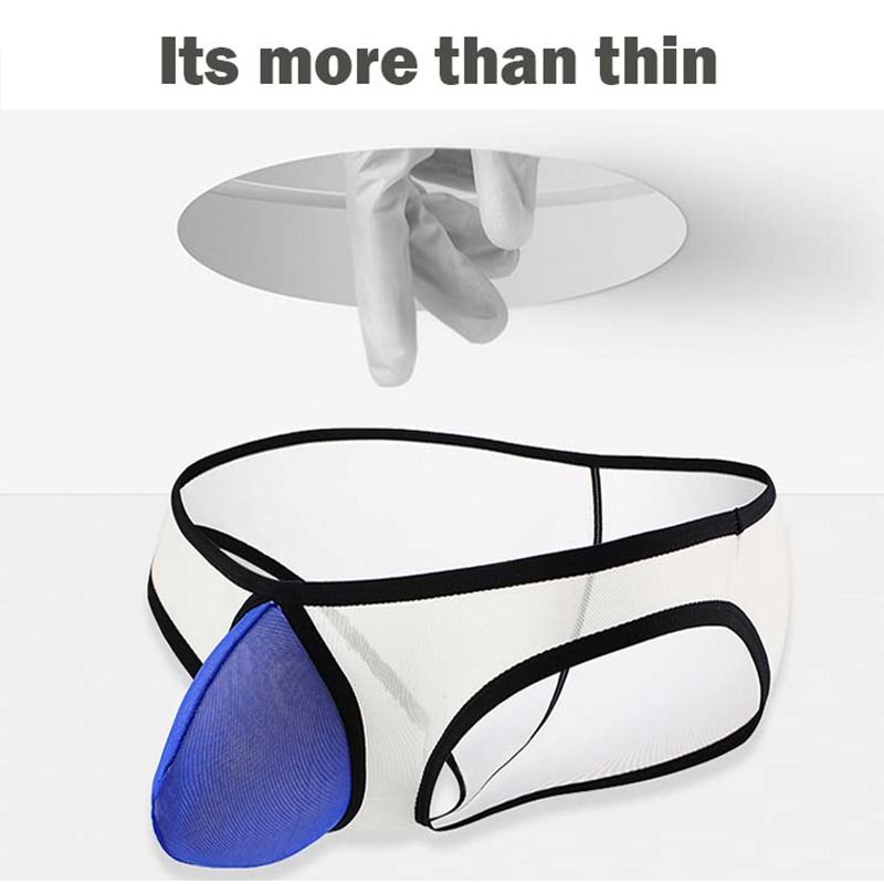 Duo Colour Rear See Thru Men Brief Men Underwear Men Bikini G String Thong Men S Fashion