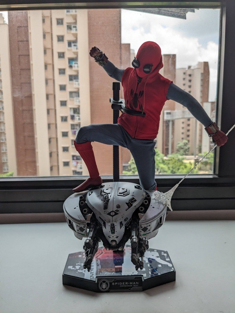Hot Toys MMS552 Spider Man Far From Home Spider Man Homemade Suit Hobbies Toys Toys