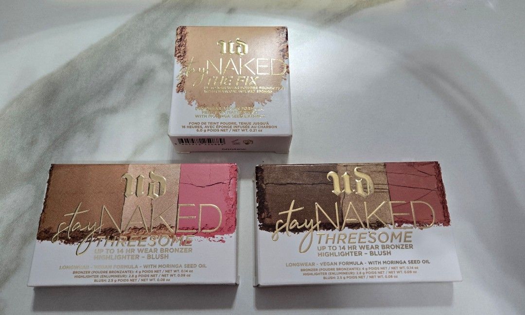 Urban Decay Stay Naked Threesome Bronzer Highlighter Blushx Urban