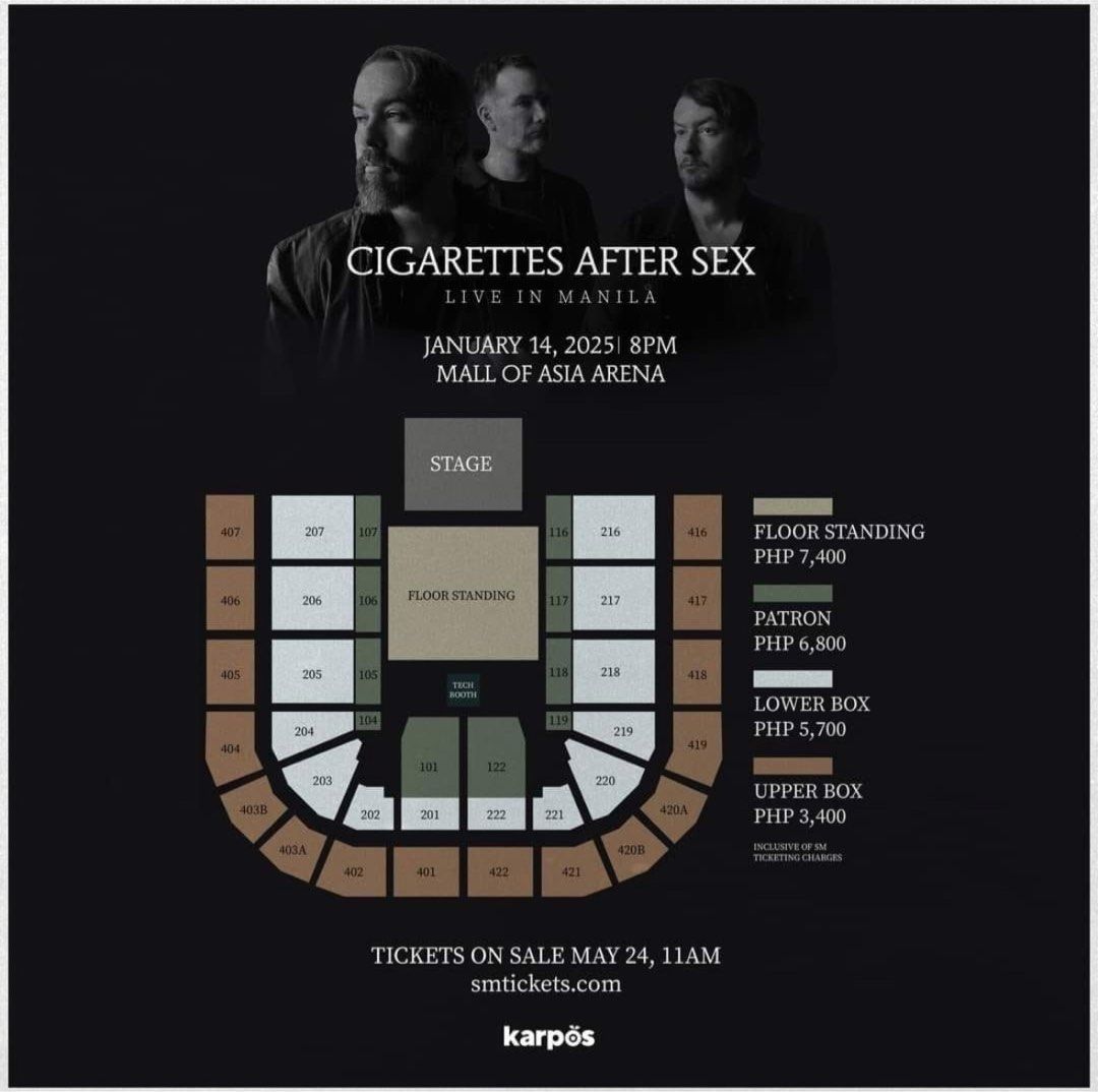 Cigarettes After Sex Manila Ub Ticket Tickets Vouchers Event Tickets On Carousell