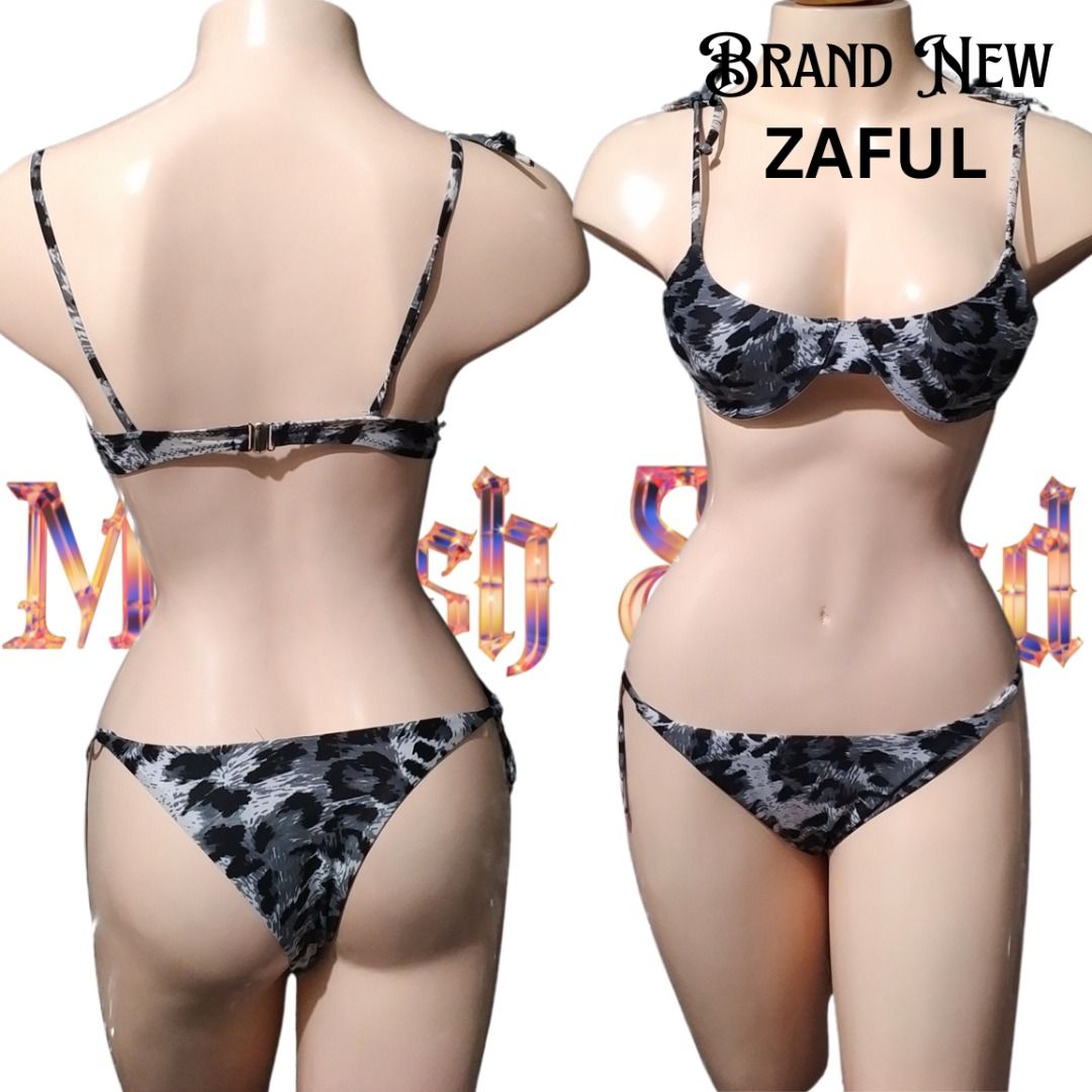 Cod Lalamove Underwire Bikini Zaful Swimsuit Pc Bikini B W Bikini Sexy Swimsuit Skimpy Swimsuit