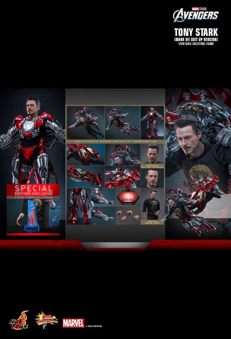 現貨 全新啡盒未開封 Hottoys Hot Toys MMS718B MMS718 Ironman Iron Man The Avengers Tony Stark Mark 7 VII