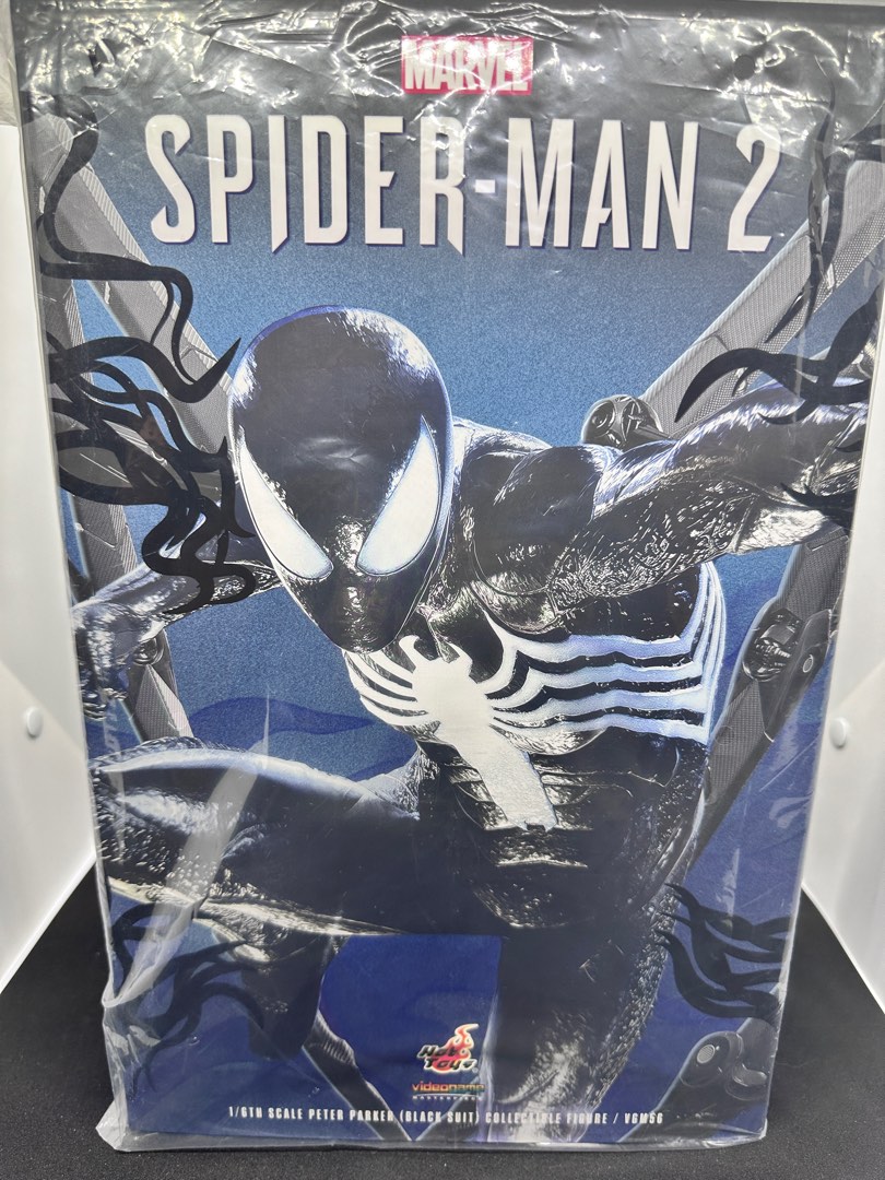 Hot Toys Black Suit Spider Man Hobbies Toys Toys Games On Carousell