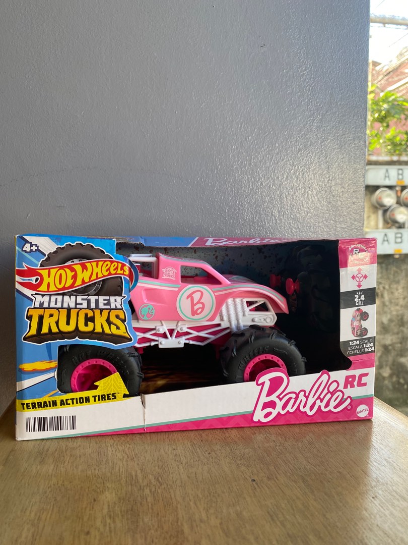 Hot Wheels RC Cars Remote Control Barbie Monster Truck In Scale Hobbies Toys Toys