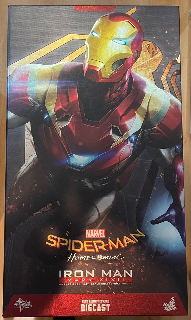 Mms D Hot Toys Spider Man Homecoming Scale Mark Xlvii Collectible Figure Bib