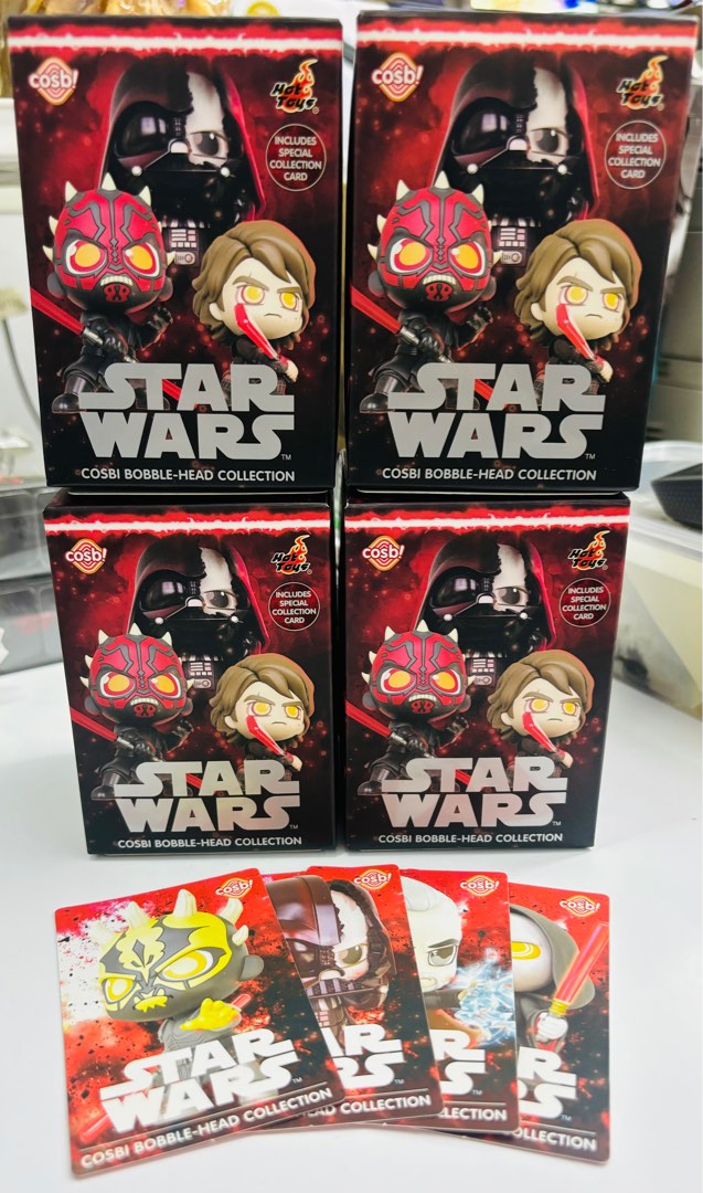 HOT TOYS STAR WARS COSBi BOBBLE HEAD COLLECTION Count Dooku Darth Sidious Savage Opress