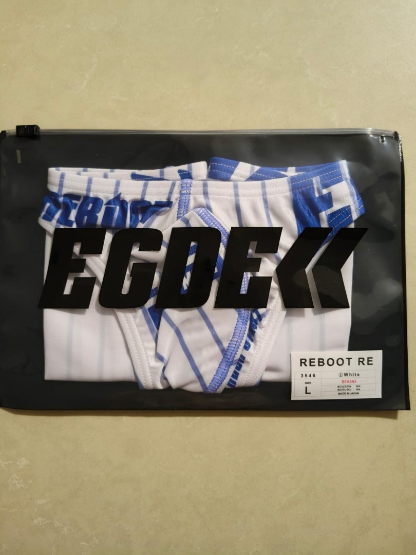 EGDE Reboot Re White Stripe Bikini Men S Fashion Bottoms New Underwear On Carousell