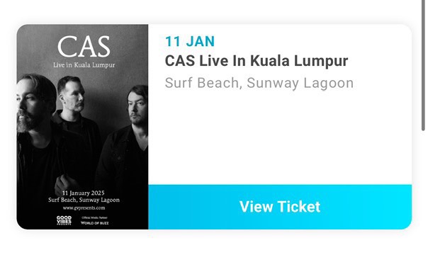 Cas Cigarette After Sex Concert Vip Ticket Tickets Vouchers Event Tickets On Carousell