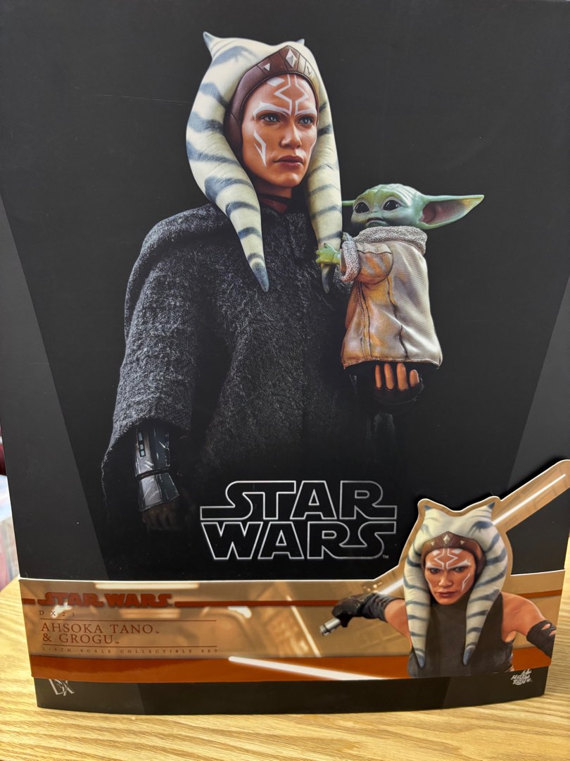 二手新淨齊件有盒 Hottoys hot toys Star Wars 星球大戰 DX21 Ahsoka Tano and Grogu 興趣及遊戲 玩具 遊戲類 Carousell