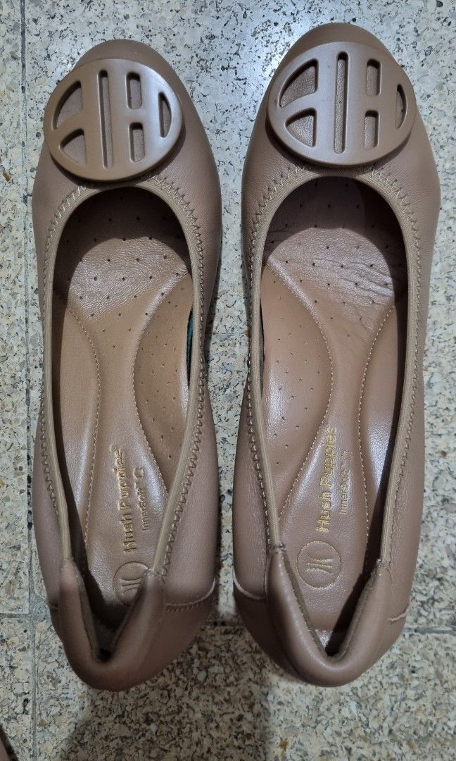Hush Puppies Nude Fesyen Wanita Sepatu Di Carousell