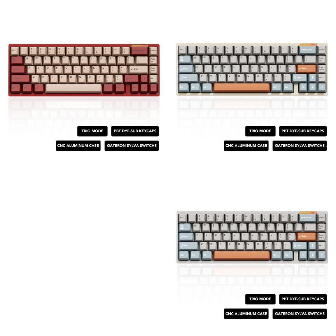 Luminkey Layout Hot Swappable Custom Mechanical Keyboard Computers Tech Parts