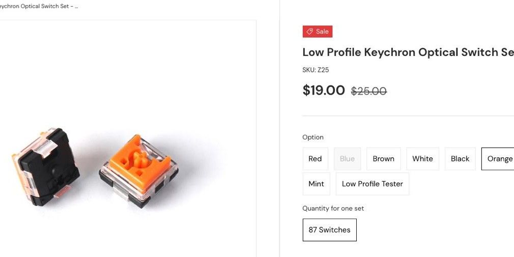 Keychron Low Profile Hot Swappable Optical Switches Computers Tech Parts Accessories