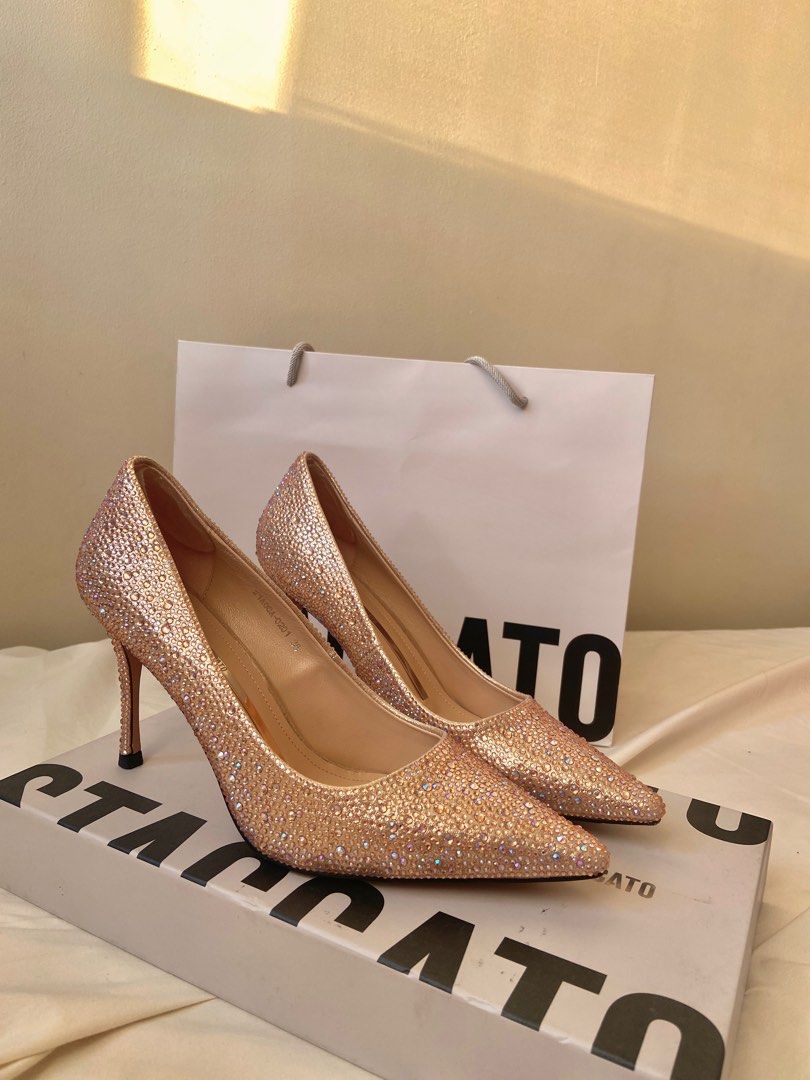 Staccato Nude Heels Women S Fashion Footwear Heels On Carousell