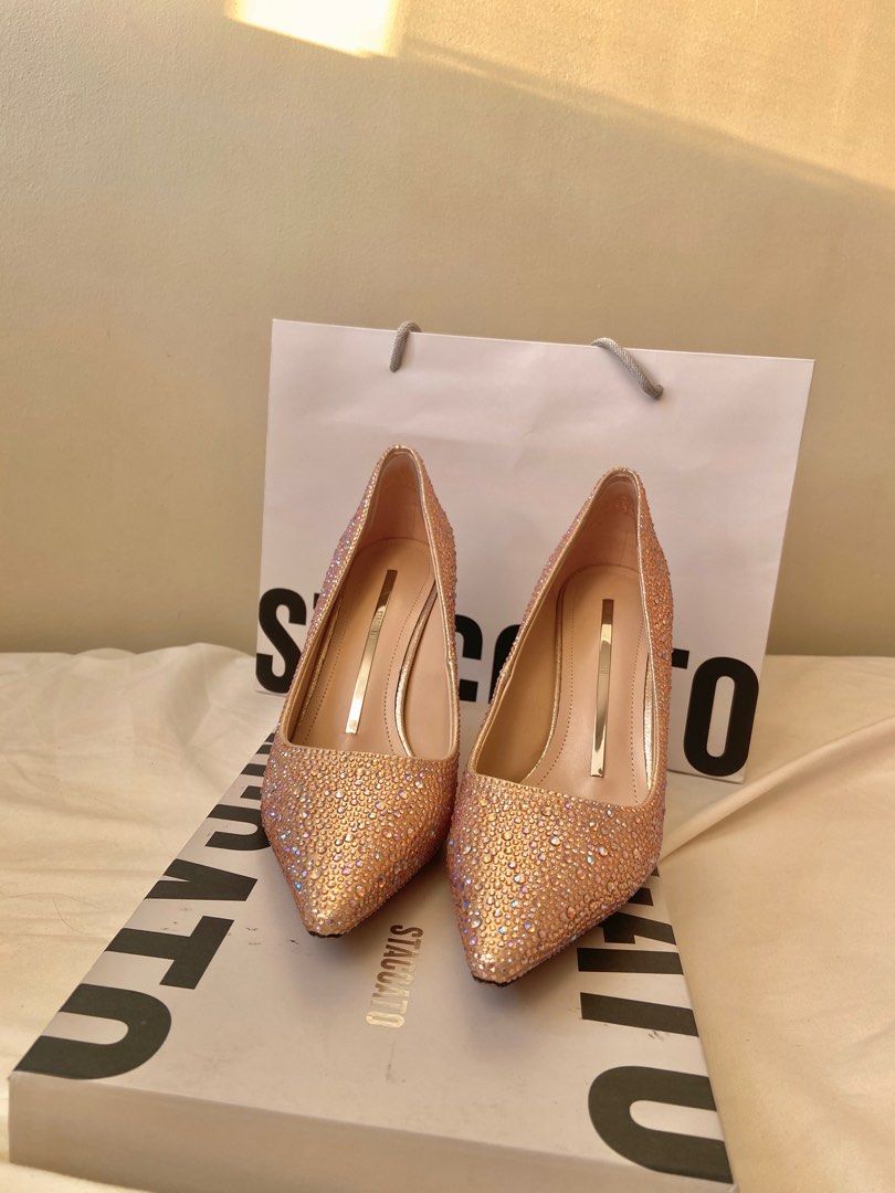 Staccato Nude Heels Women S Fashion Footwear Heels On Carousell