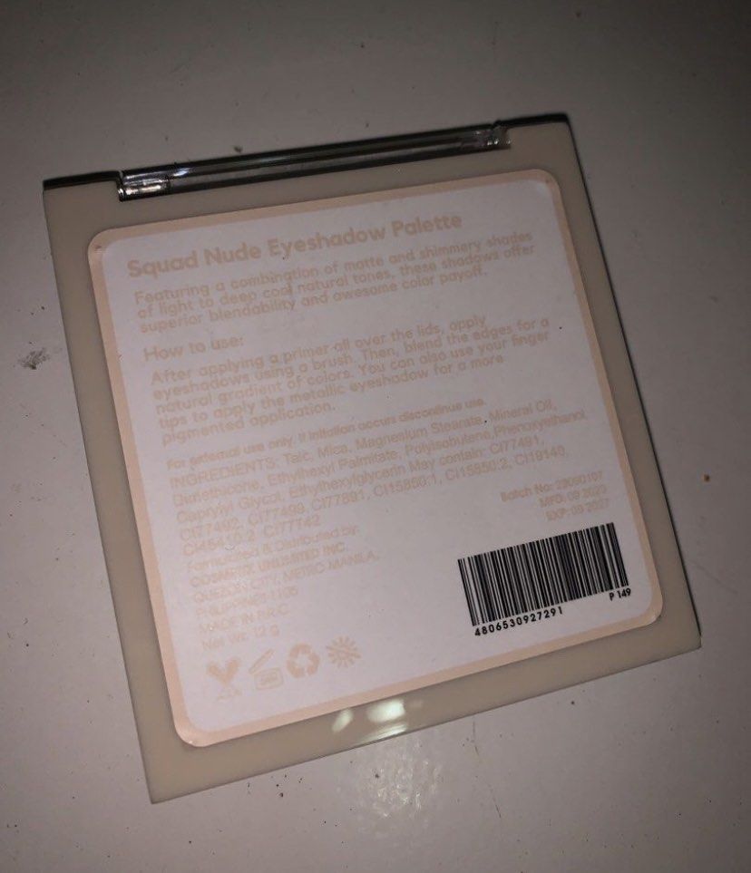 Squad Nude Eyeshadow Palette Beauty Personal Care Face Makeup On Carousell