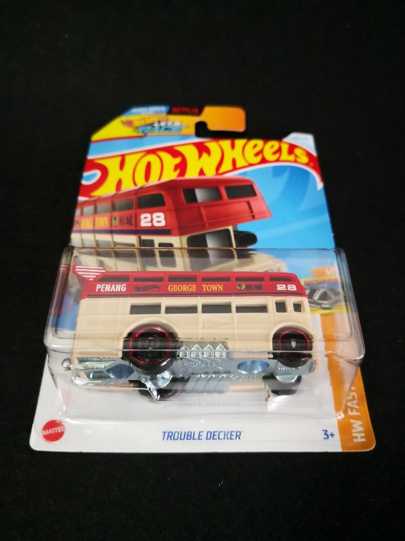 Hot Wheels Trouble Decker Damaged Card Georgetown Penang Bus Hobbies Toys Toys Games