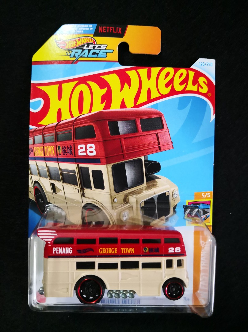 Hot Wheels Trouble Decker Damaged Card Georgetown Penang Bus Hobbies Toys Toys Games